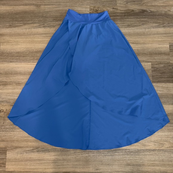 HALARA Dresses & Skirts - Halara Blue High Waisted High Low Wrap Skirt Small Regular Activewear Flowy